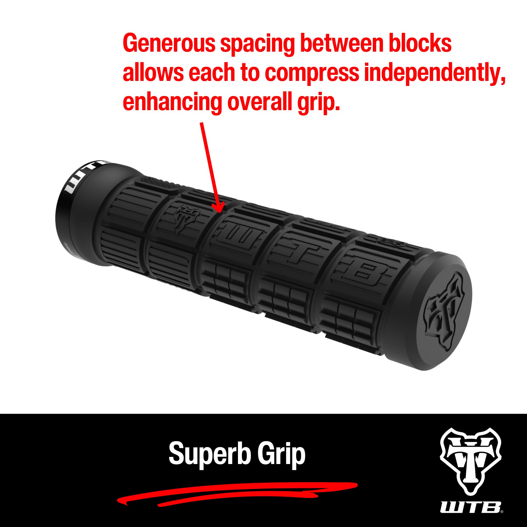 Amazon.com : WTB Wafel Clamp-On Bicycle Grips (Set of Two) Black