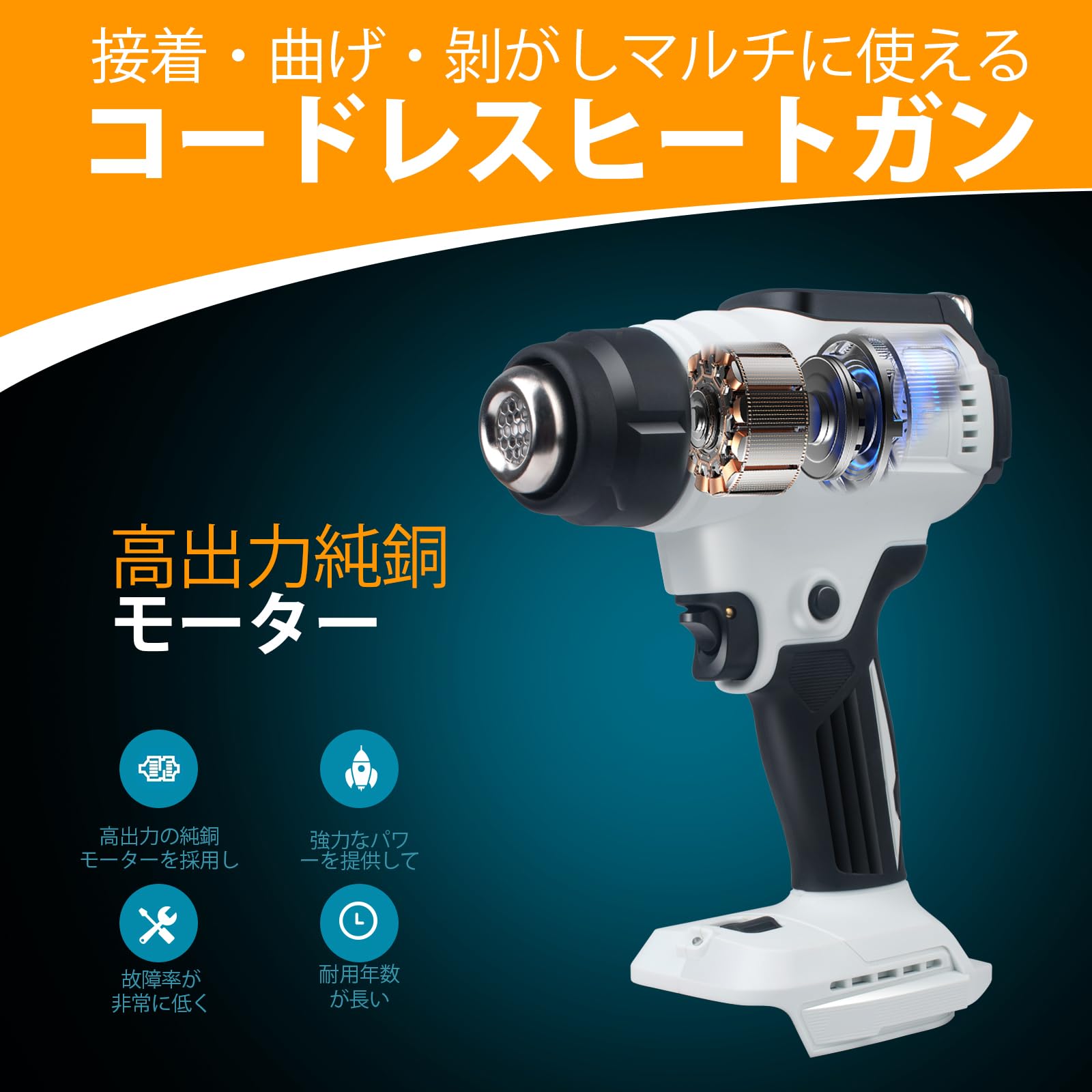 Amazon | 【在庫処分ビッグセール】Sipake ヒートガン 小型 コードレス