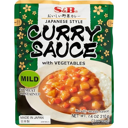 S&B salsa de curry con vegetales, 7.4 oz (paquete de 10)
