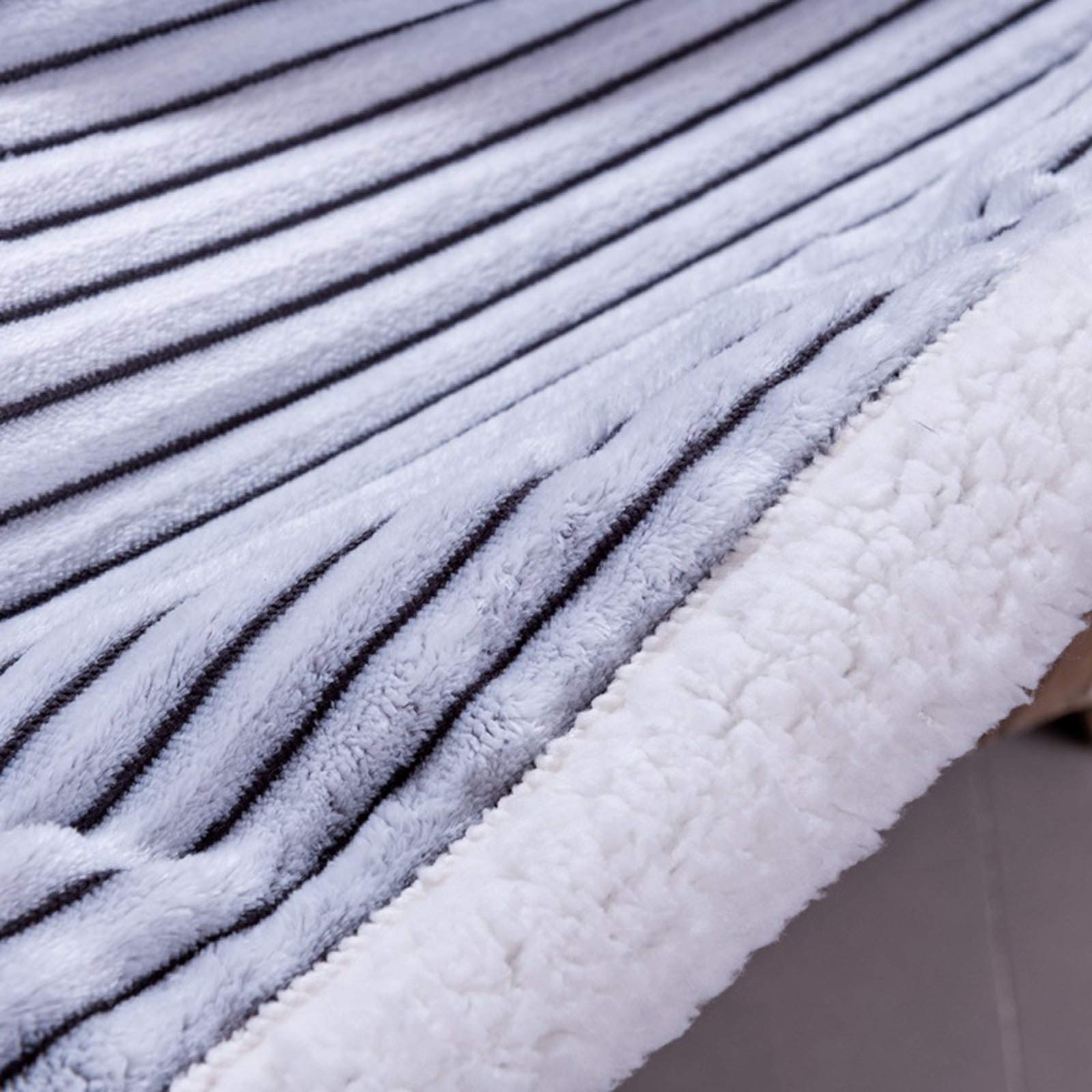 Manta para sofá Sherpa, manta de forro polar súper suave, cálida y esponjosa, reversible, para cama y sofá (150 x 120 cm) 005-150 x 120 cm