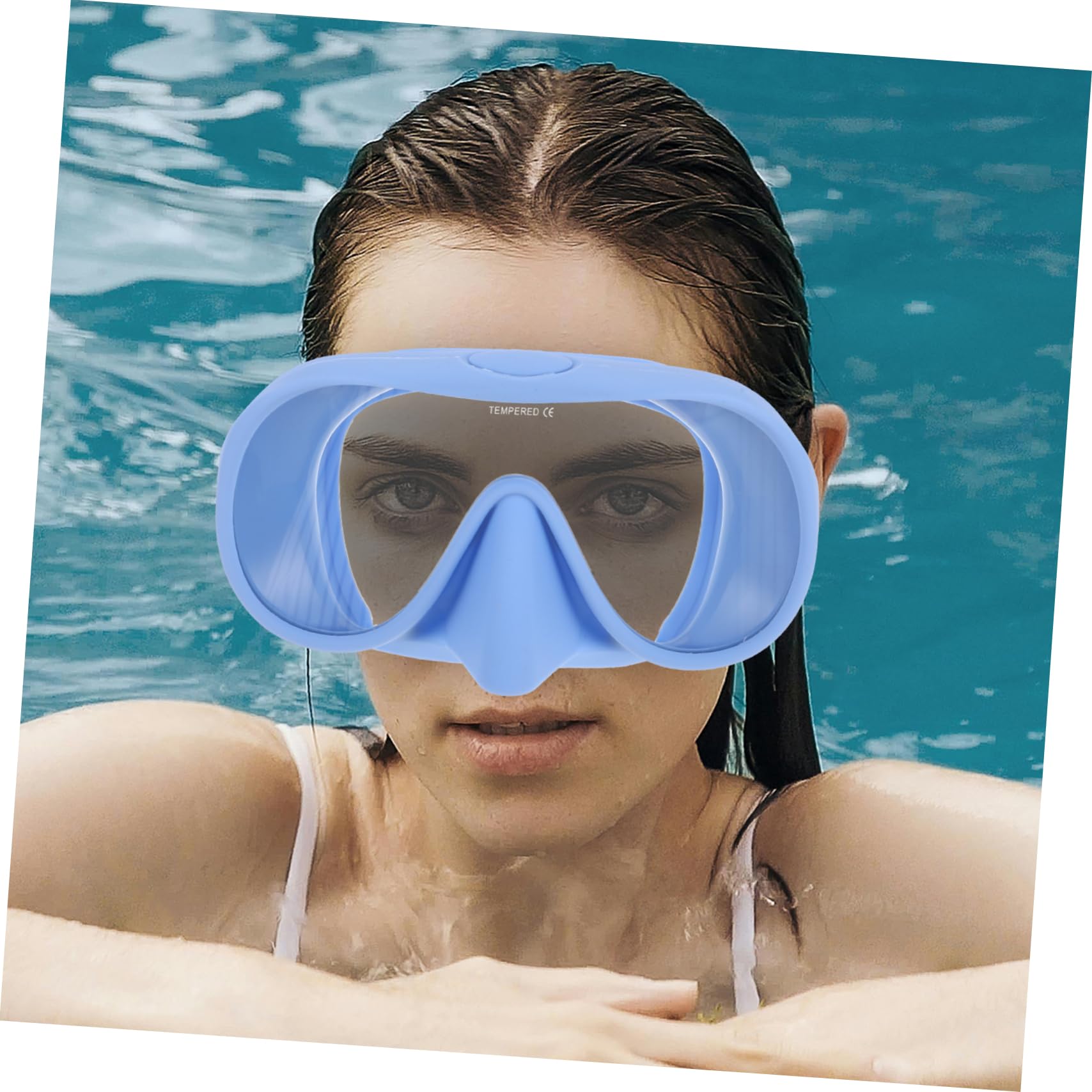 BESPORTBLE Máscara de Snorkel para Adultos de 1 Juego con Estuche, Silicona