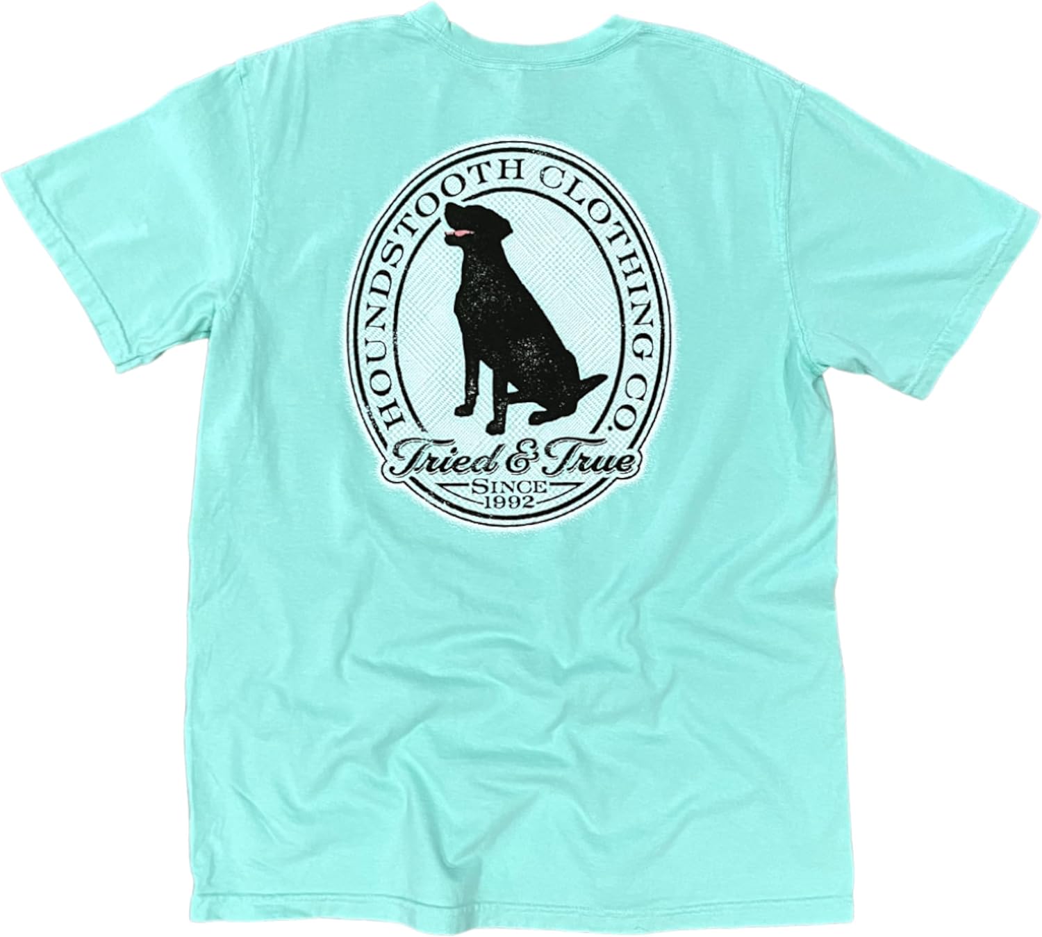 Houndstooth Clothing Company, Lucky Dog, Unisex Short Sleeve Tee, 100% Cotton, Men's and Women's SM-XL