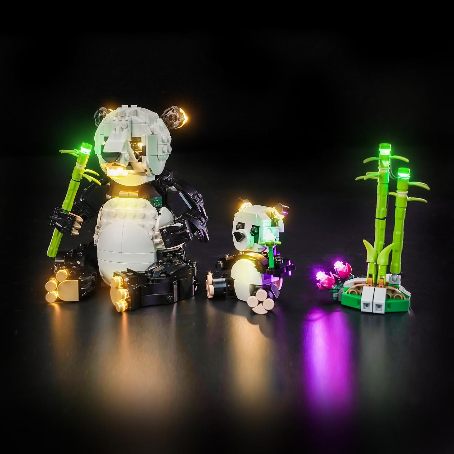 LED Lighting Compatible with Lego Creator 3 in 1 Wild Animals Panda Family, Light Kit Compatible with Lego 31165 Panda Family, NOT Included The Model Set - JUST Lights