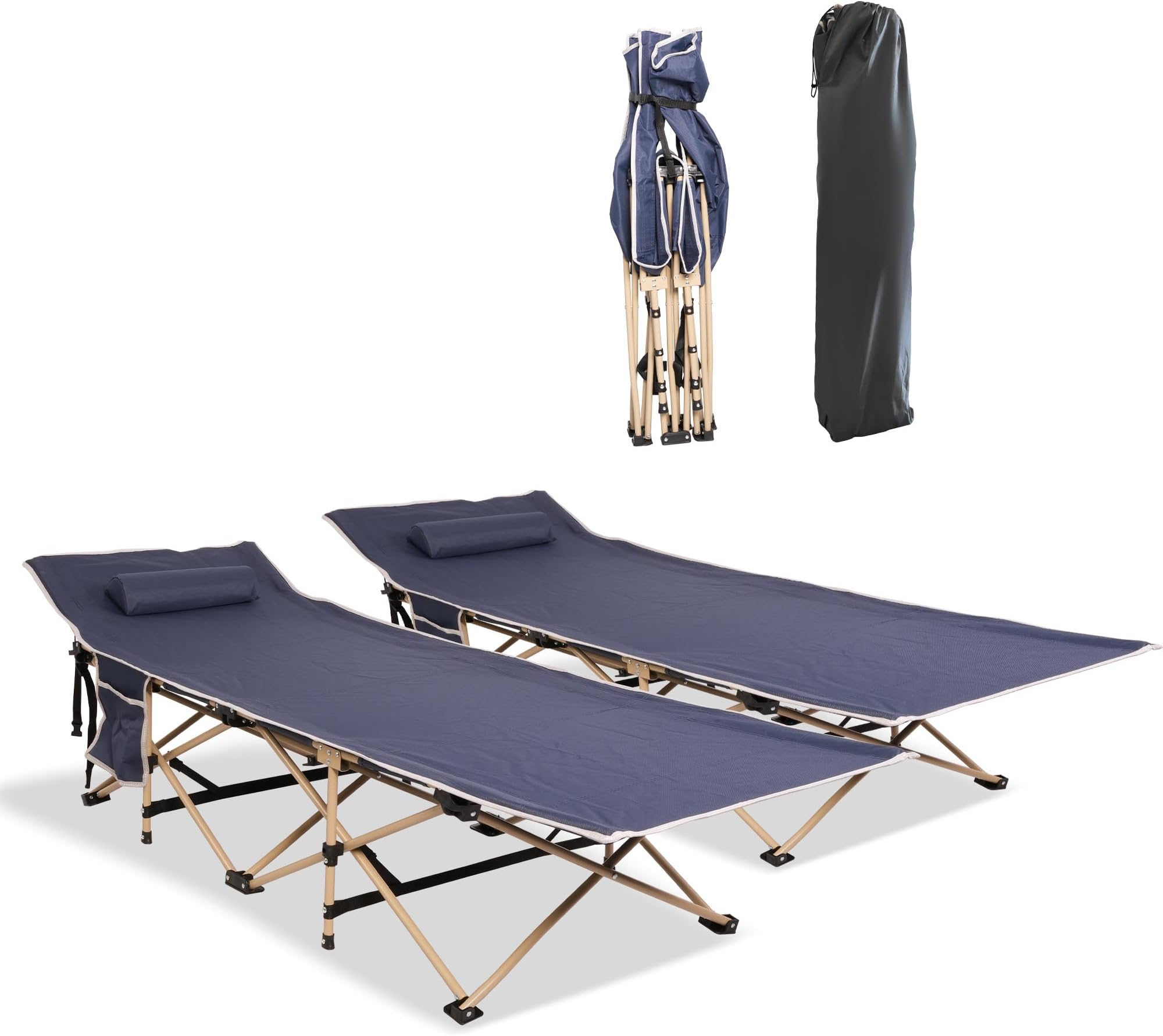 TRY & DO Camping Cot for Adults, Folding Sleeping Cots for