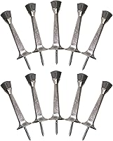 Vista 14 de Paquete de 10 topes de puerta de resorte de latón pulido, tapón de puerta flexible con punta de goma - Tope de puerta de resorte - Design House