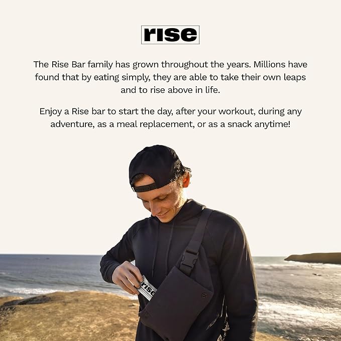 Rise Breakfast Whey Protein Bars Almond Honey 18g Proteína 12 Pack miniatura 7