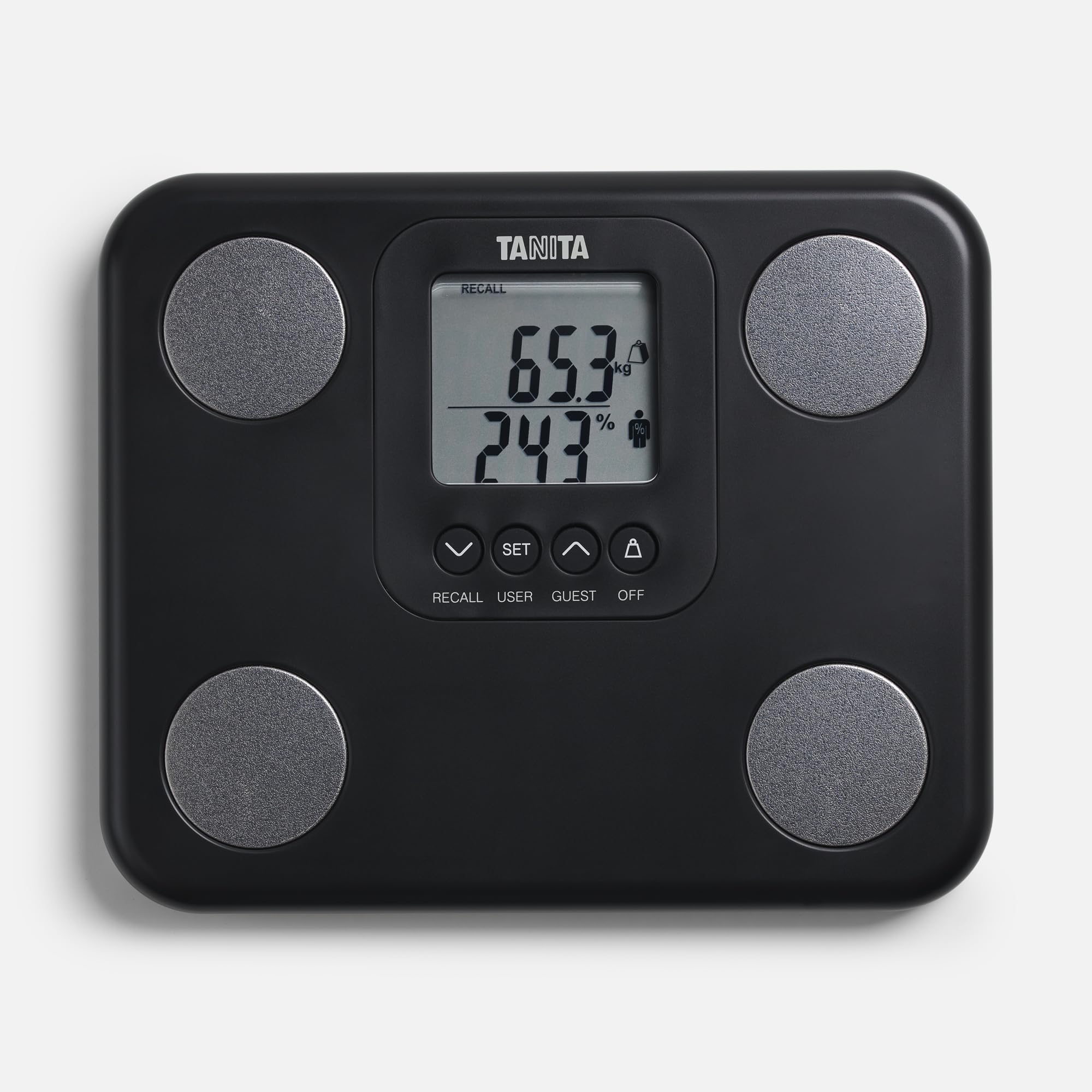 Tanita BC-730 Kompaktowa waga analizy składu ciała, LCD, 9 pomiarów, czarna