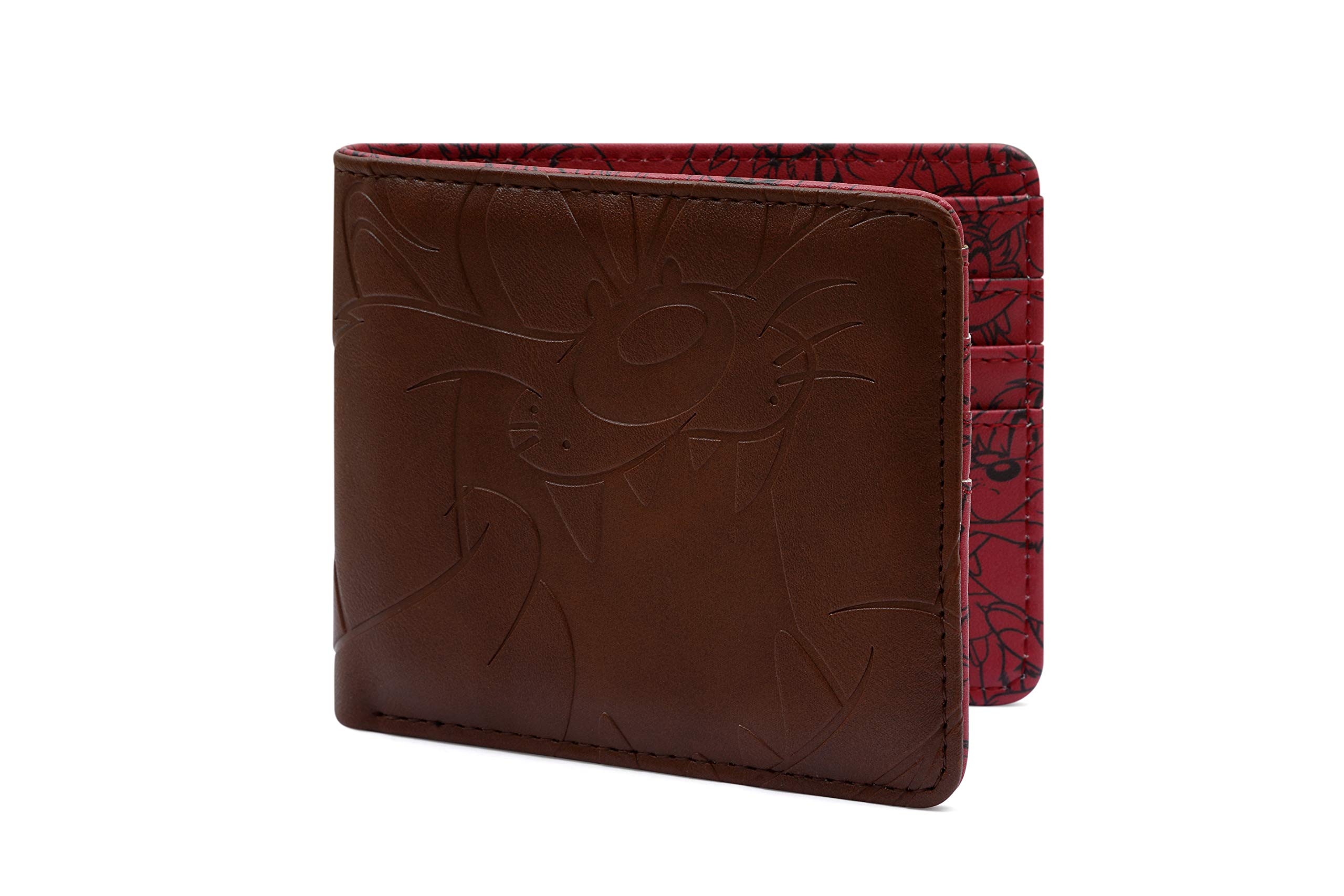 BB DesignsLooney Tunes Embossed Tasmanian Devil 'TAZ' Unisex Adults Wallet - Black, Fabric, Casual, Coin Pocket, Zipper Closure, 0.11kg