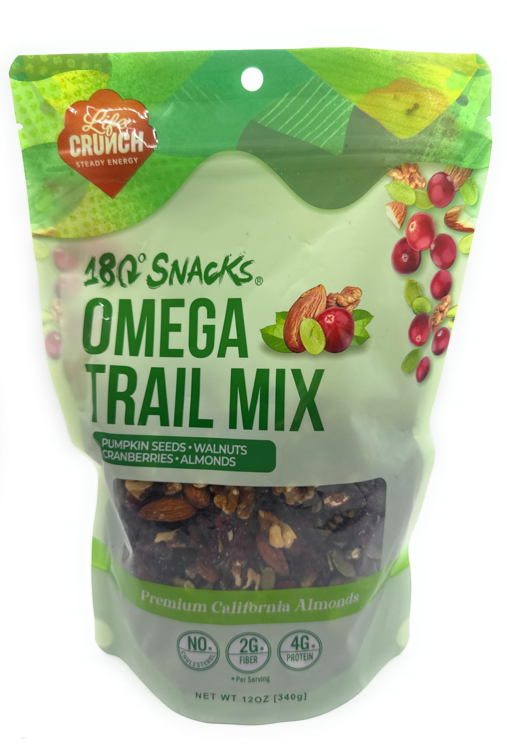 Amazon.com: 180 Snacks, Omega Trail Mix, Pumpkin Seeds, Walnuts