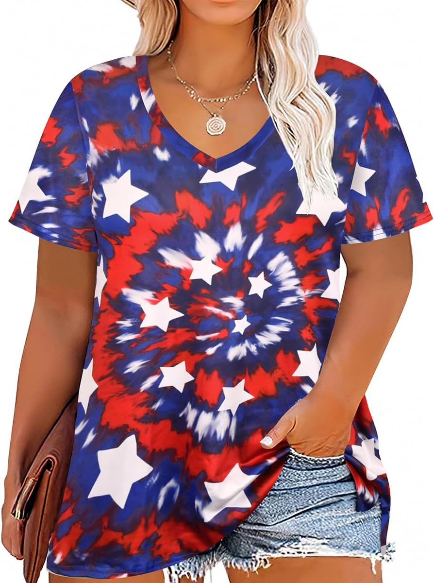 Side Split-tie Dye Star