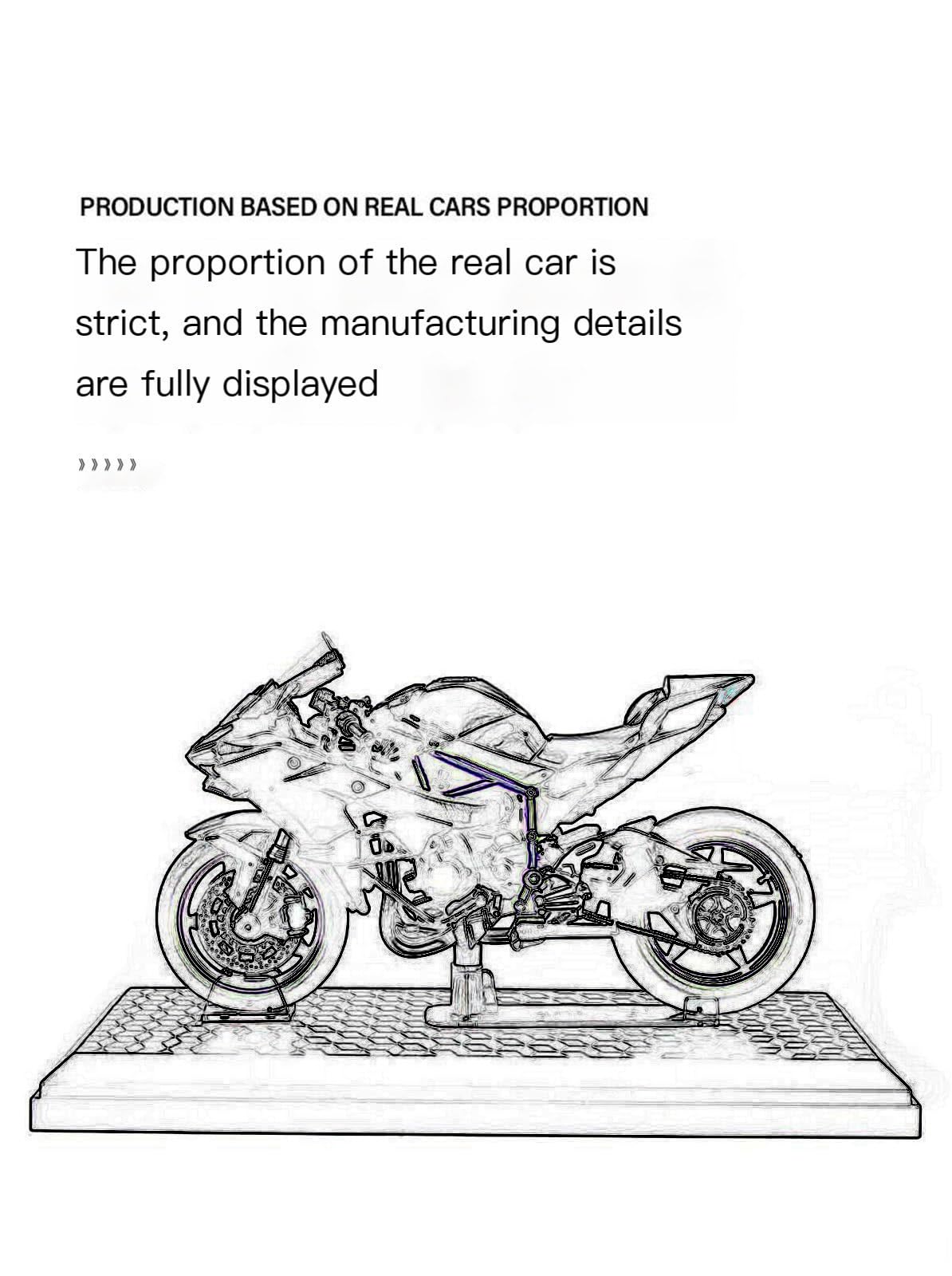 1:12 pour R1250GS R 1250 GS avec Modèle De Moto Voiture Moulé sous Pression en Alliage Base, Cadeau Jouet, Statique