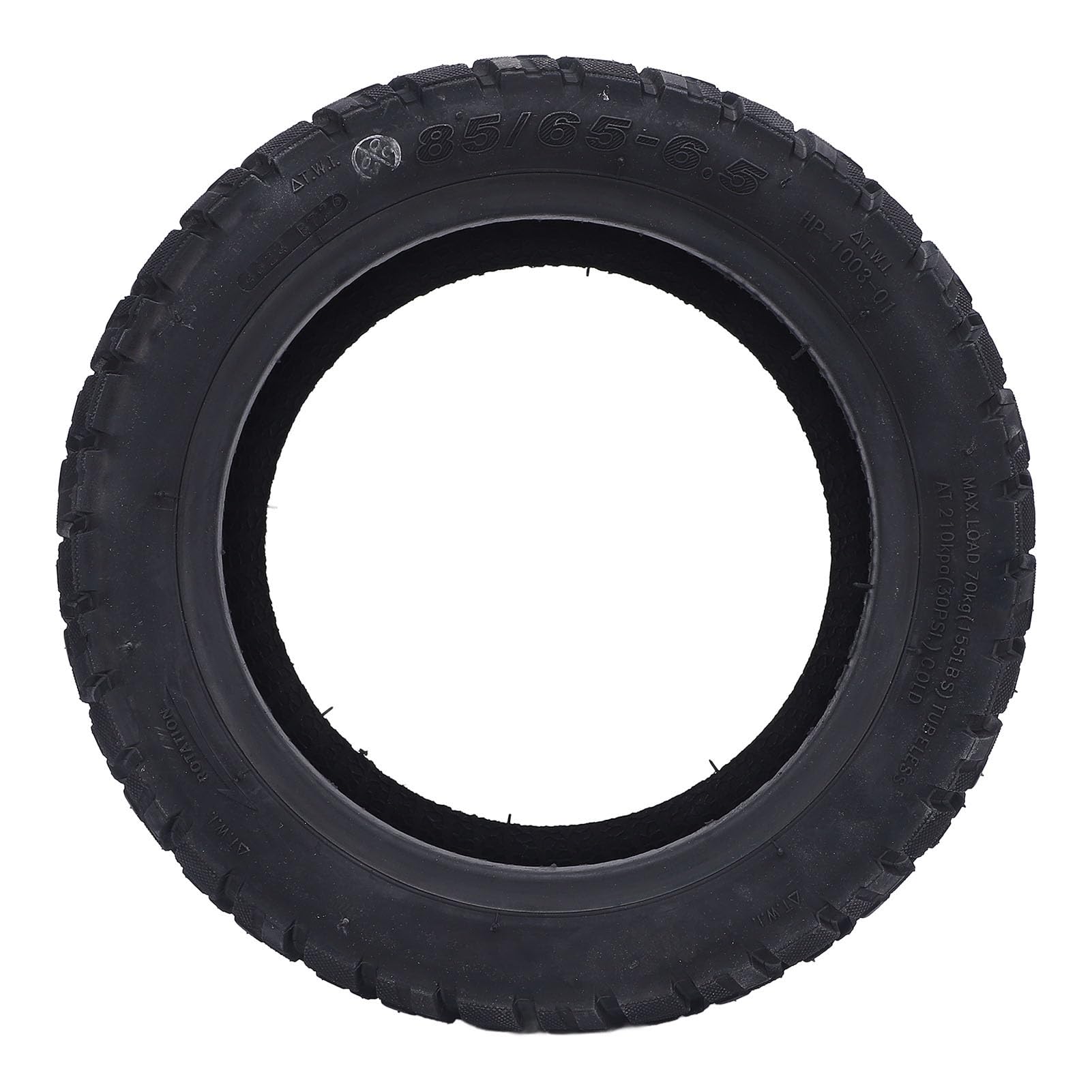 10 Pollici 85/65-6.5 Pneumatico per Vuoto Scooter Elettrico, Ruota Scooter Anti-slip Tubeless per la Sostituzione