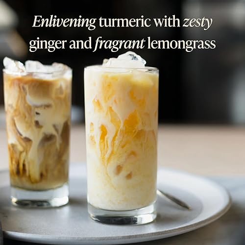 Miniatura 4 de Rishi Tea Cúrcuma Ginger Chai Latte  Concentrado de té de hierbas orgánicas con jengibre, mezcla de chai caliente o helado, fácil de servir, sin