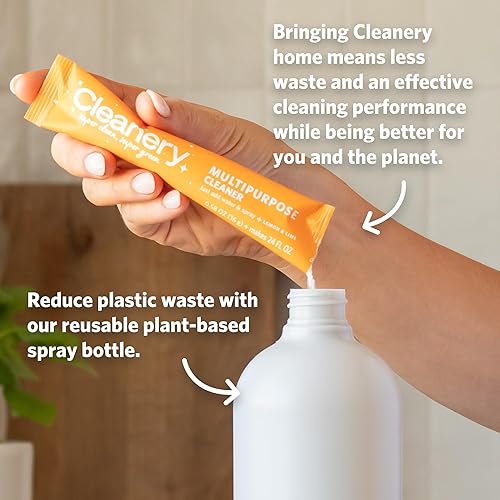 Miniatura 5 de Cleanery Kit de inicio de limpieza para el hogar, 2 repuestos de polvo en aerosol limpiador, 1 repuesto de jabón líquido para manos, 2 botellas de