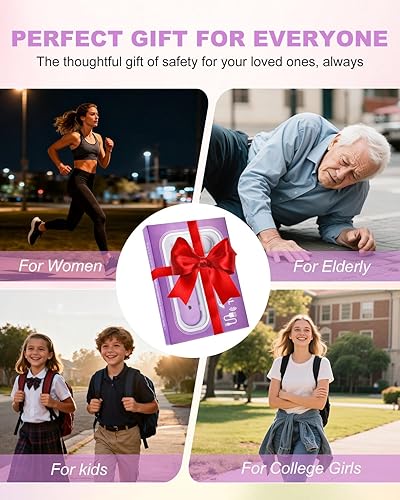Miniatura 6 de Alarma de seguridad personal para mujeres, impermeable, recargable, 140 dB, llavero de alarma de seguridad de autodefensa, dispositivos de alerta de