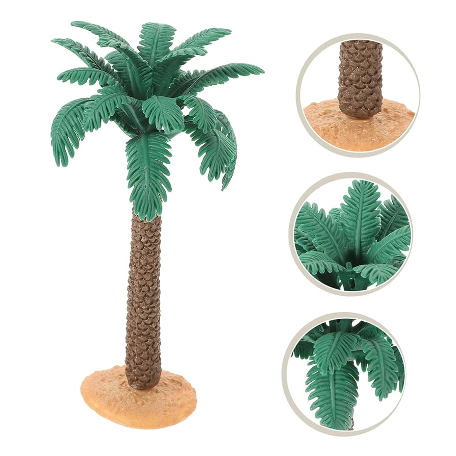 Amazon.com: Cabilock 2pcs Miniature Palm Tree Models