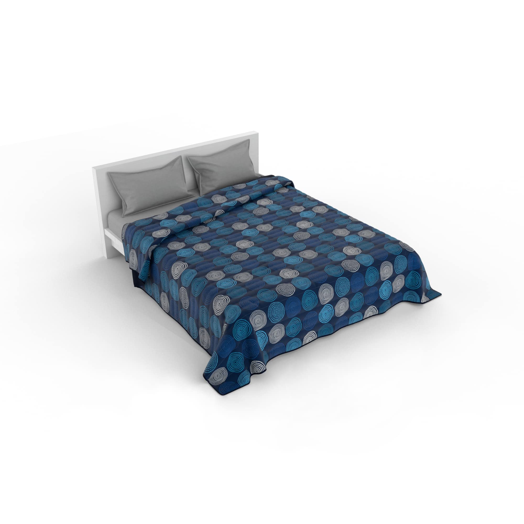Couette D'Été Microfibre Fantasy 2 Places - Motifs Colorés Made In Italy