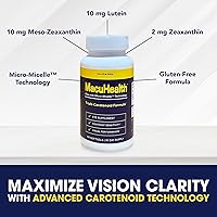 Vista 3 de Macuhealth Vitaminas oculares de fórmula triple carotenoide para adultos, 90 cápsulas blandas (suministro de 3 meses) MacuMask Compresión ocular
