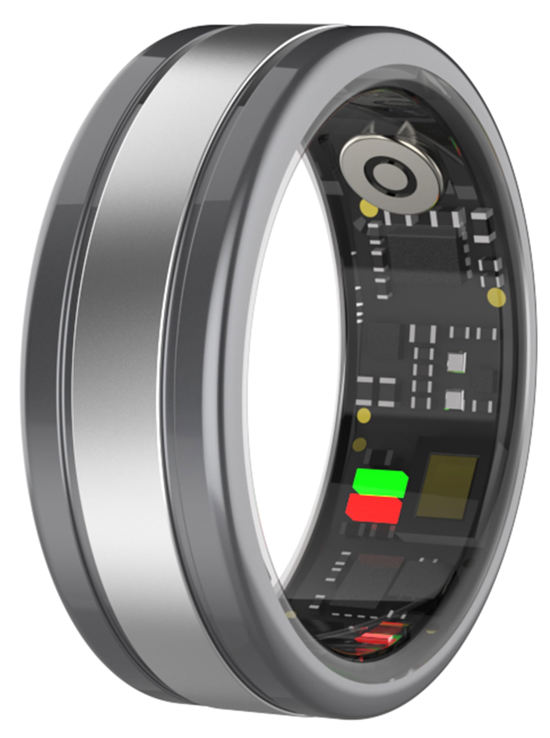 Smart Ring, 19.9 MM IP68 Waterproof Sports Ring, Fitness Tracking Ring with Heart Rate Monitor, Step Counter, Blood Oxygen Monitor, Sleep Tracking, Remote Photograph, Short Video Control, Black