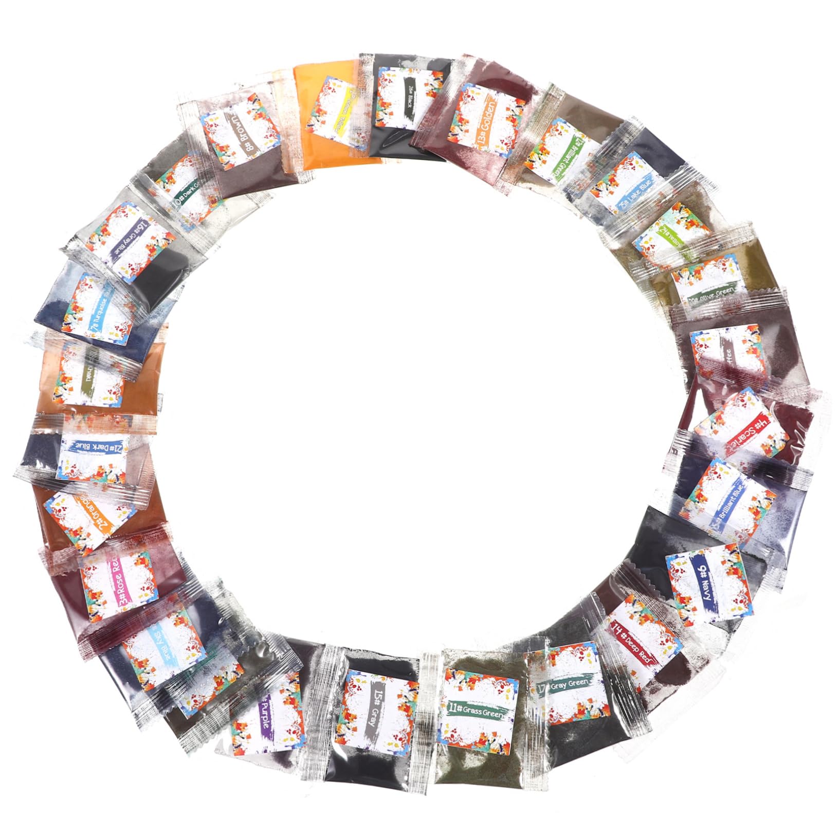 BEBEMOKO Tie Dye Supplies Kit 26 Colors Dyeing Powder Non-Fade Easy to Use for Kids Students