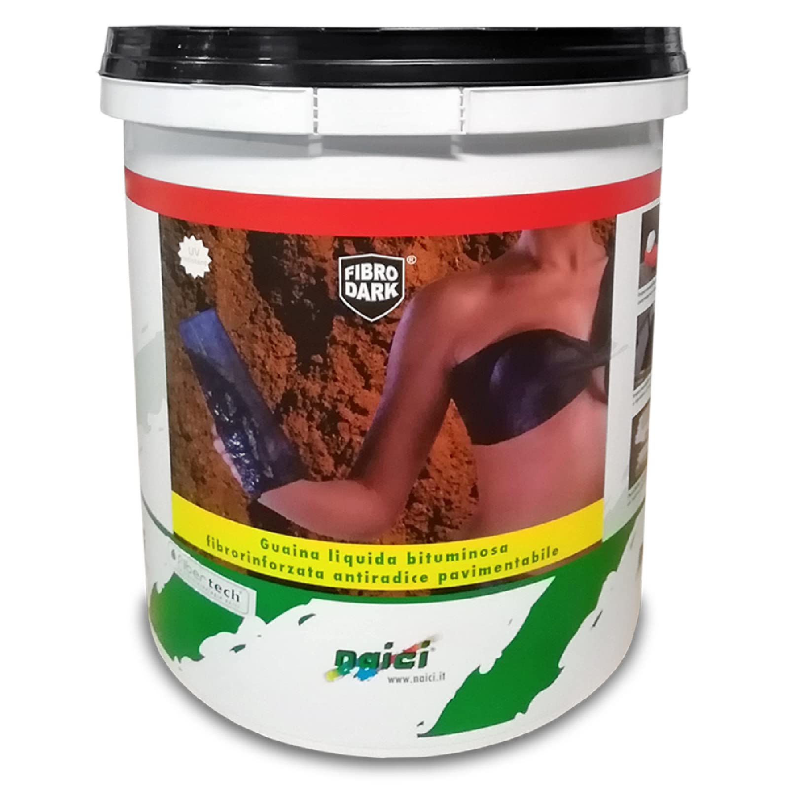 guaina liquida fibrorinforzata bituminosa antiradice FIBRODARK 20 kg