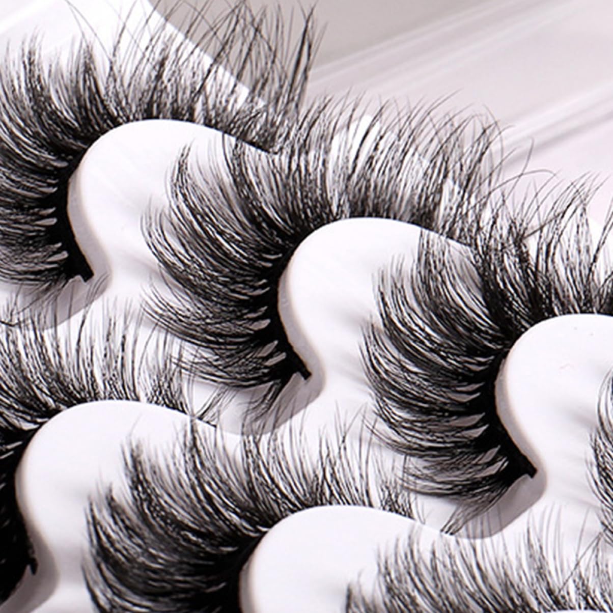 Beaupretty Pestañas Postizas De Efecto Natural Diseño Curly Kit De Maquillaje Para Ocasiones Especiales De Faux Lashes Para Uso Personal y Profesional