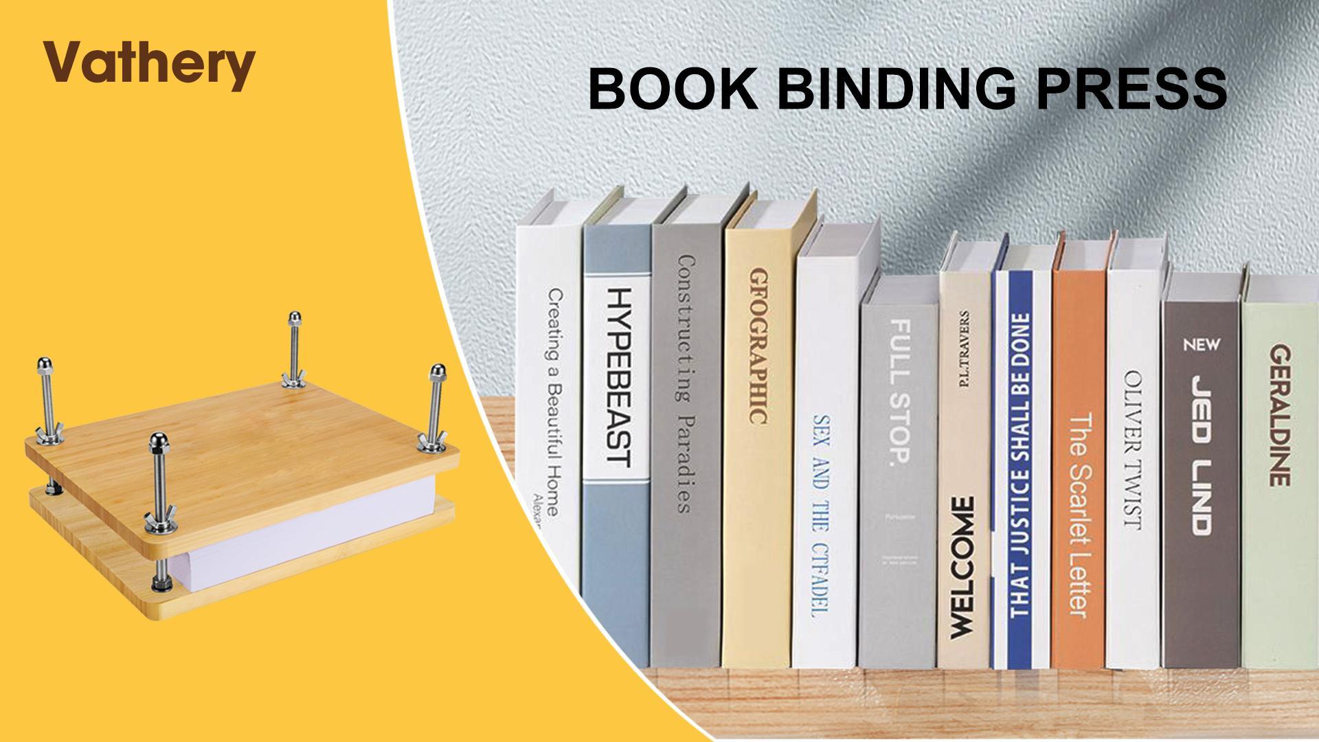 Juexica Bamboo Wooden Book Press For Book Binding 11.61 X 7.68 - View #2