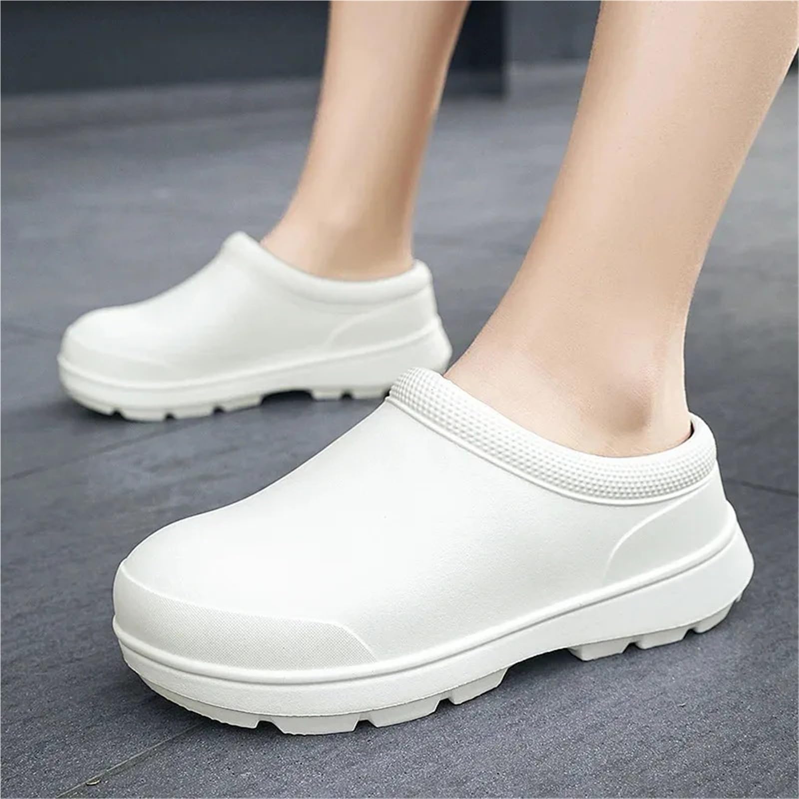 Scarpe da Chef Antiscivolo Scarpe da Cuoco Eva Uomo e Donna Uomo | Acqua esterna confortevole a prova di olio for infermiera impermeabile antiscivolo