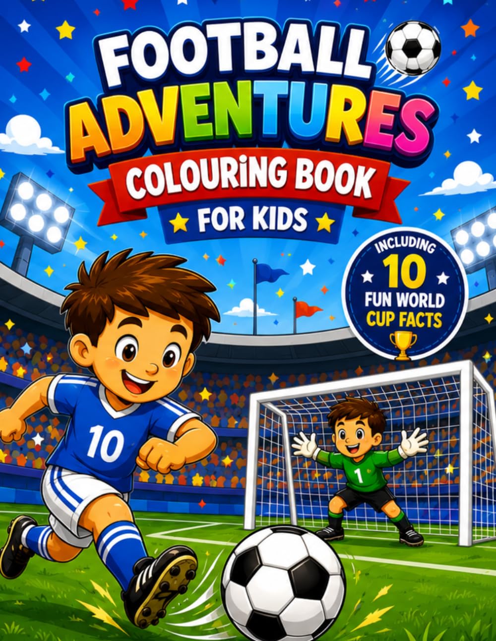 Football Adventures Colouring Book for Kids
