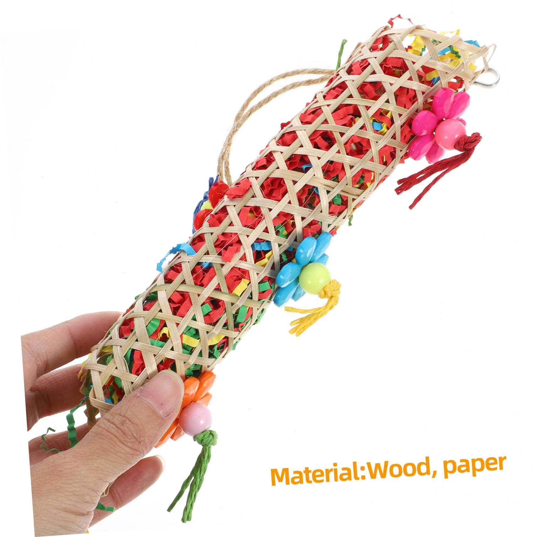 BESPORTBLE 12pièces Jouets Suspendus pour Oiseaux Accessoires De Mâcher Déchiqueter pour Perroquets Perruches Et Petits Oiseaux