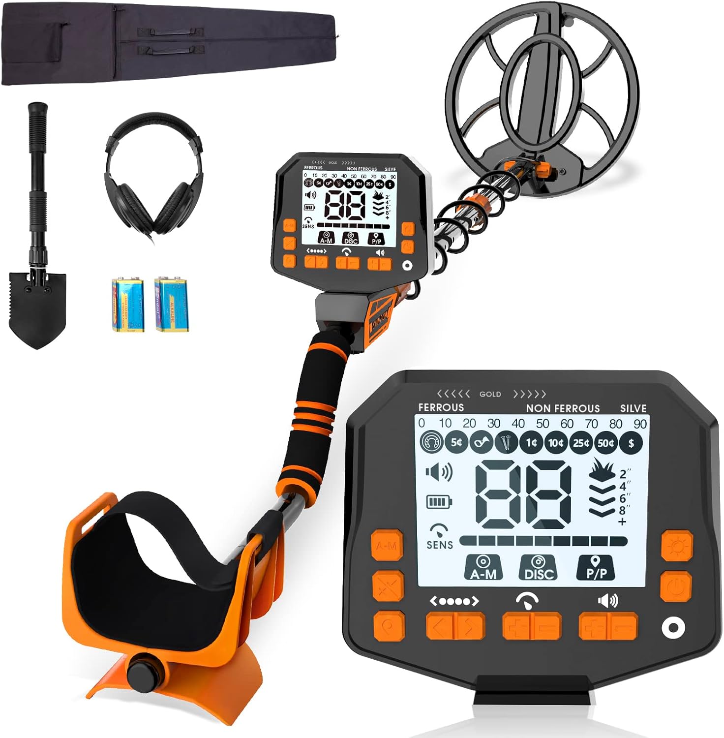 SUNPOW Metal Detector for Adults & Kids, Waterproof