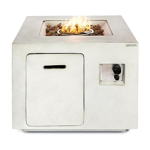 SereneLife 40,000 BTU Outdoor Fire Pit Table