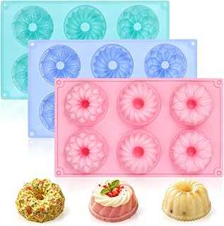 AOTASO Mini Fluted Tube Cake Pans
