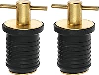 Vista 1 de Tapón de drenaje de barco con mango en T, tapones de goma a presión con mango de latón/acero inoxidable, accesorios de giro marino