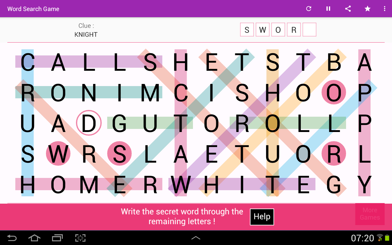 Word Search Games App on Amazon Appstore