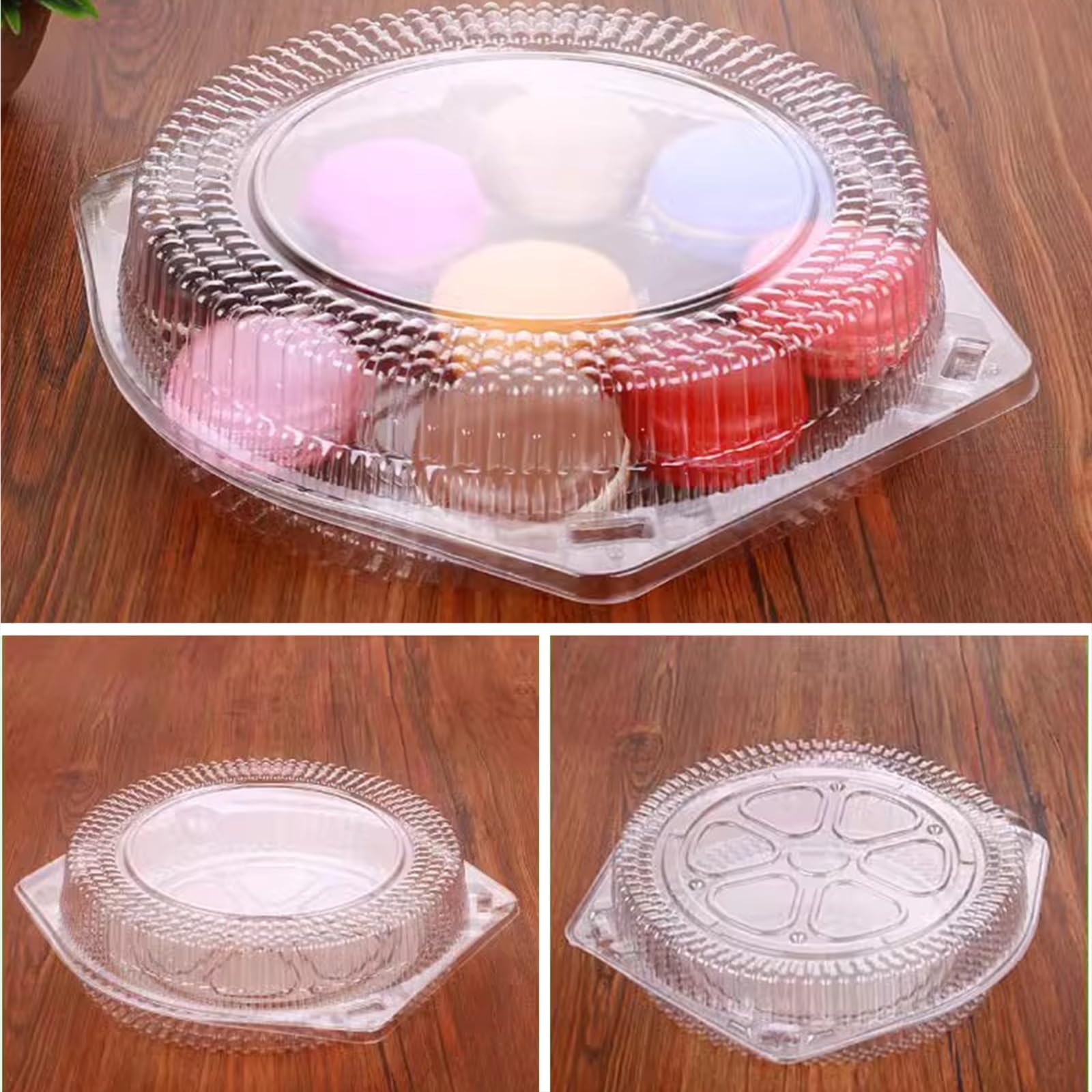 Amazon.co.jp: プラスチック製使い捨てパイキーパー ヒンジロック蓋