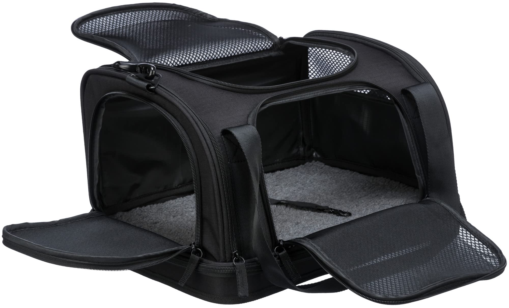 Trixie Airline Tasche Fly, Flugzeug Reisetasche Für Hunde, 28 × 25 × 45 cm, Schwarz - 28902