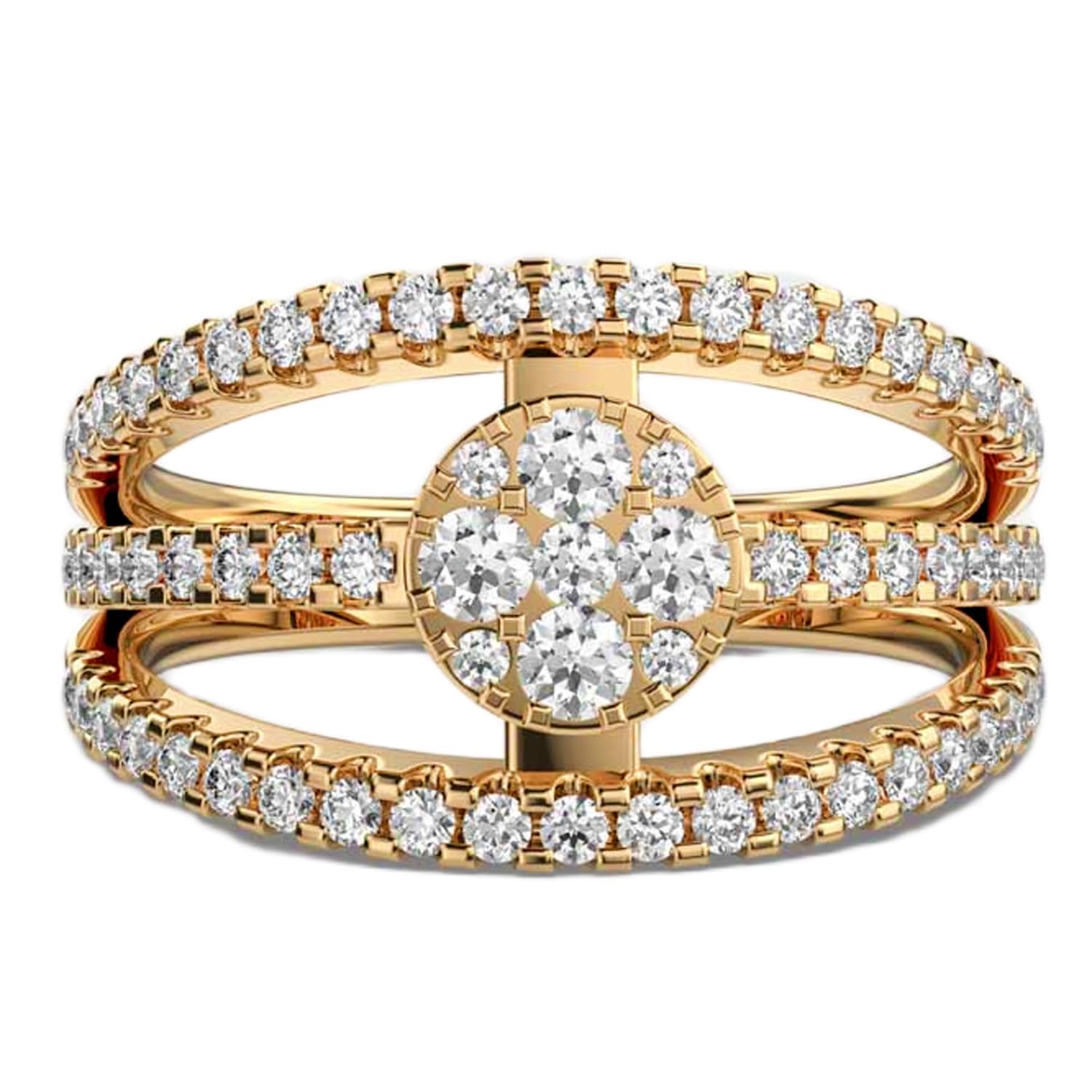 Bague argent sterling 925 moissanite | Anti-ternissement luxe