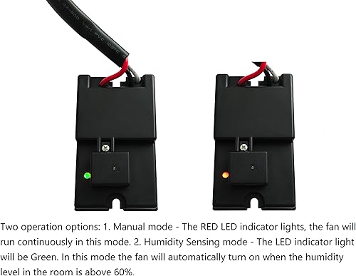 Miniatura 3 de Tech Drive Ventilador de ventilación y escape de baño con sensor de humedad, 110CFM 0.8 Sones con conducto de 6 pulgadas