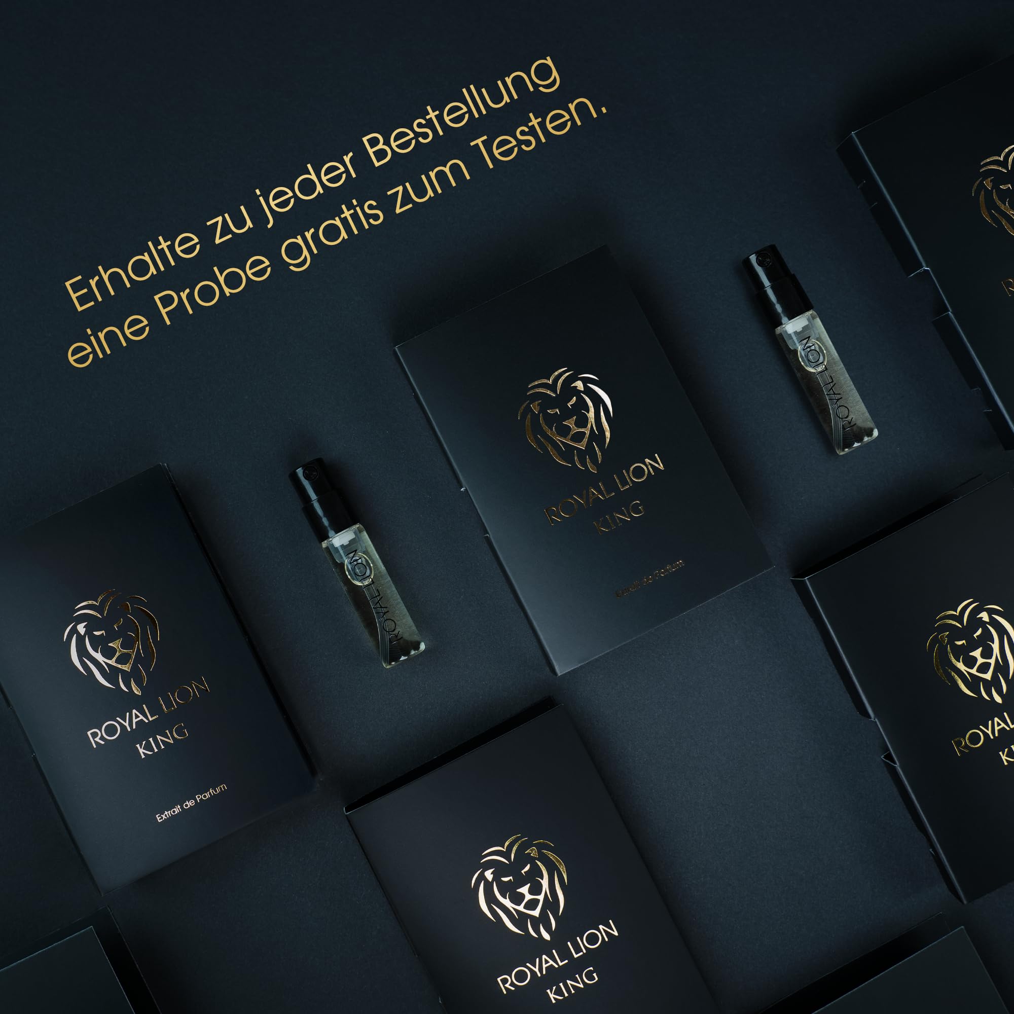 ROYAL LION KING Extrait de Parfum für Herren – Langanhaltend, intensiv, frisch-würzig & holzig – Luxuriöses Elixier für Männer
