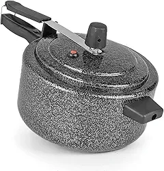 Panela De Pressão 3 Litros Polida Ótima Pressao Capacidade 3L Panelas Testada pelo Inmetro Segura e Durável (Panela de Pressão Preta Craqueada)