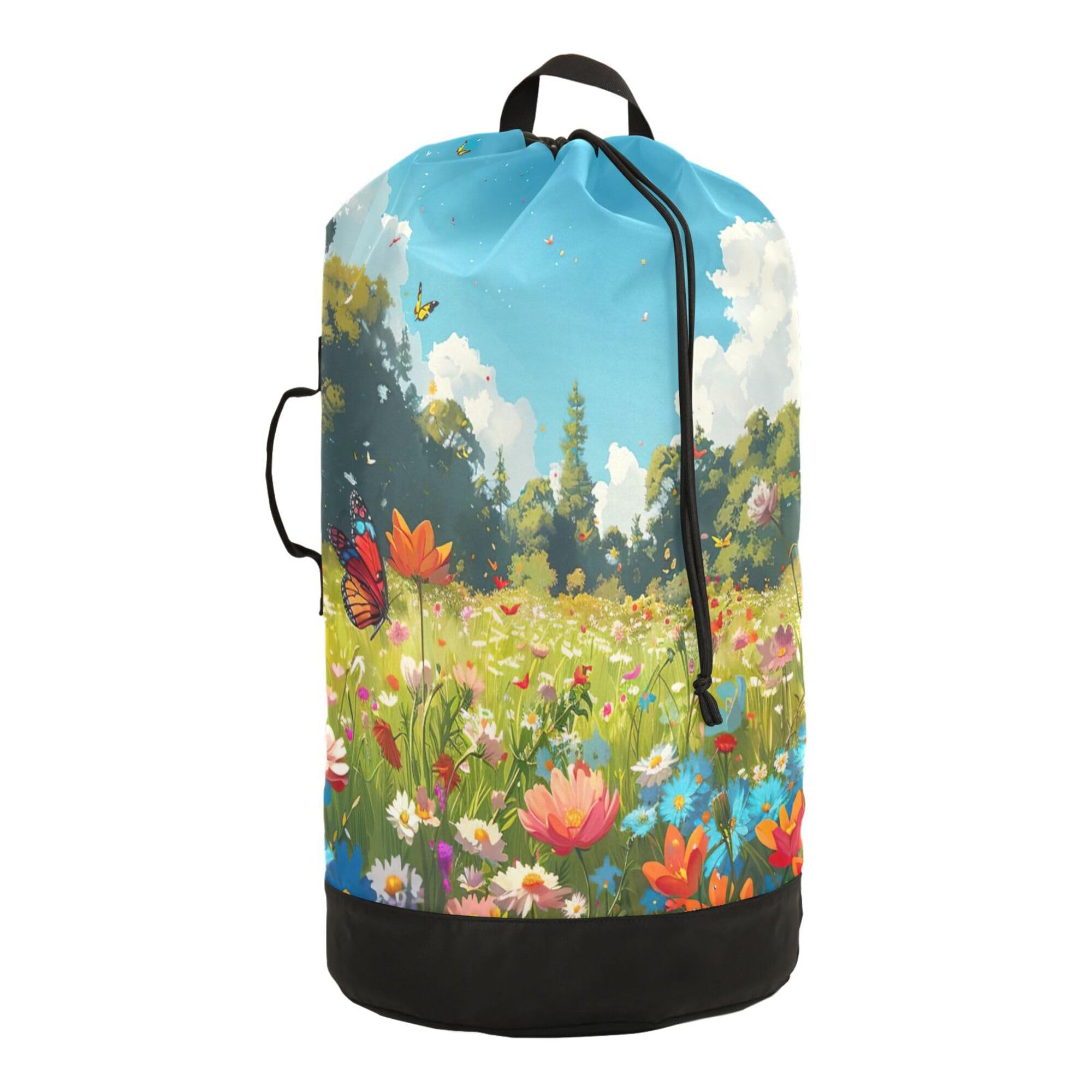 Amazon.com: xigua Garden Herbal Flowers Laundry Bag Backpack