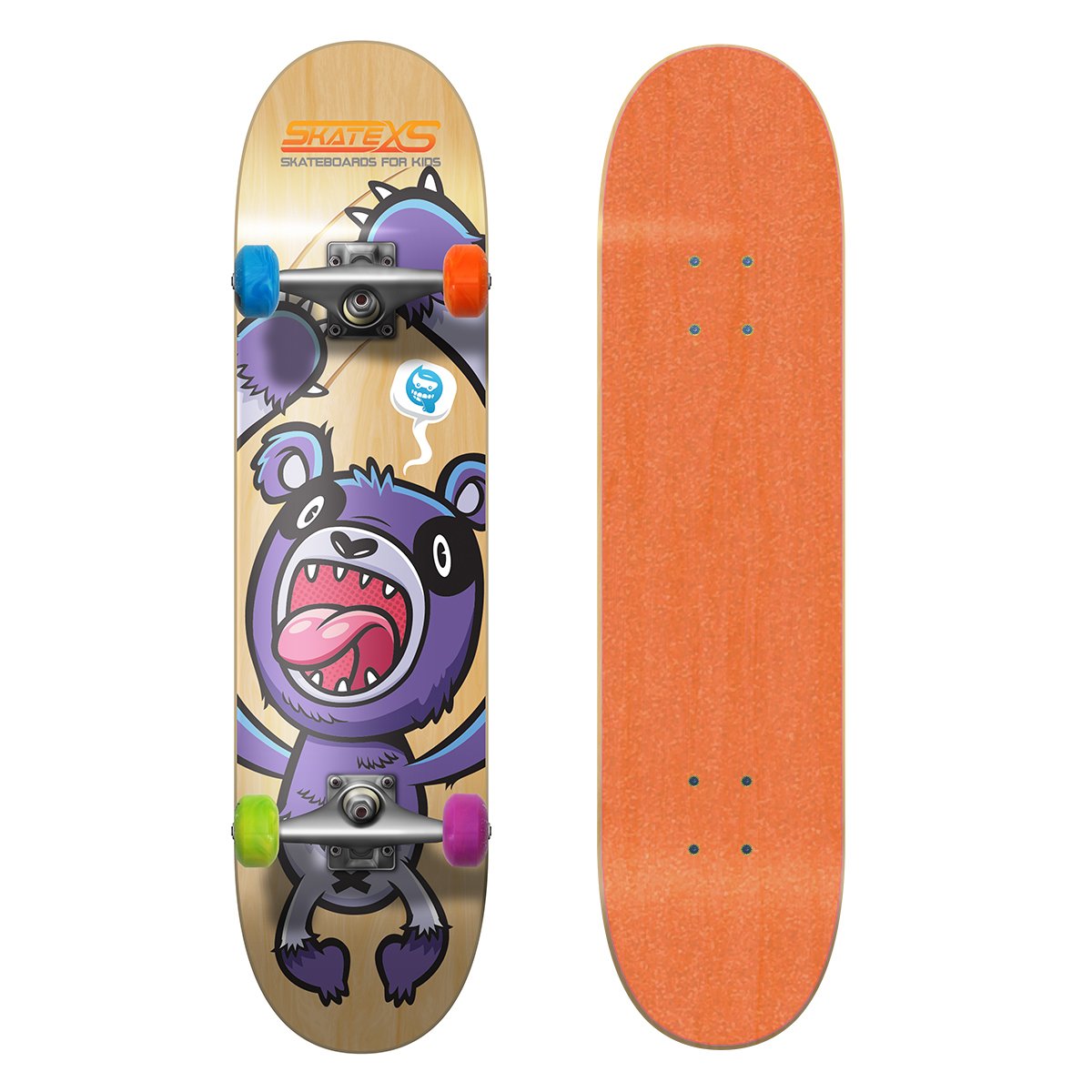 SkateXS Beginner Panda Street Kids Skateboard