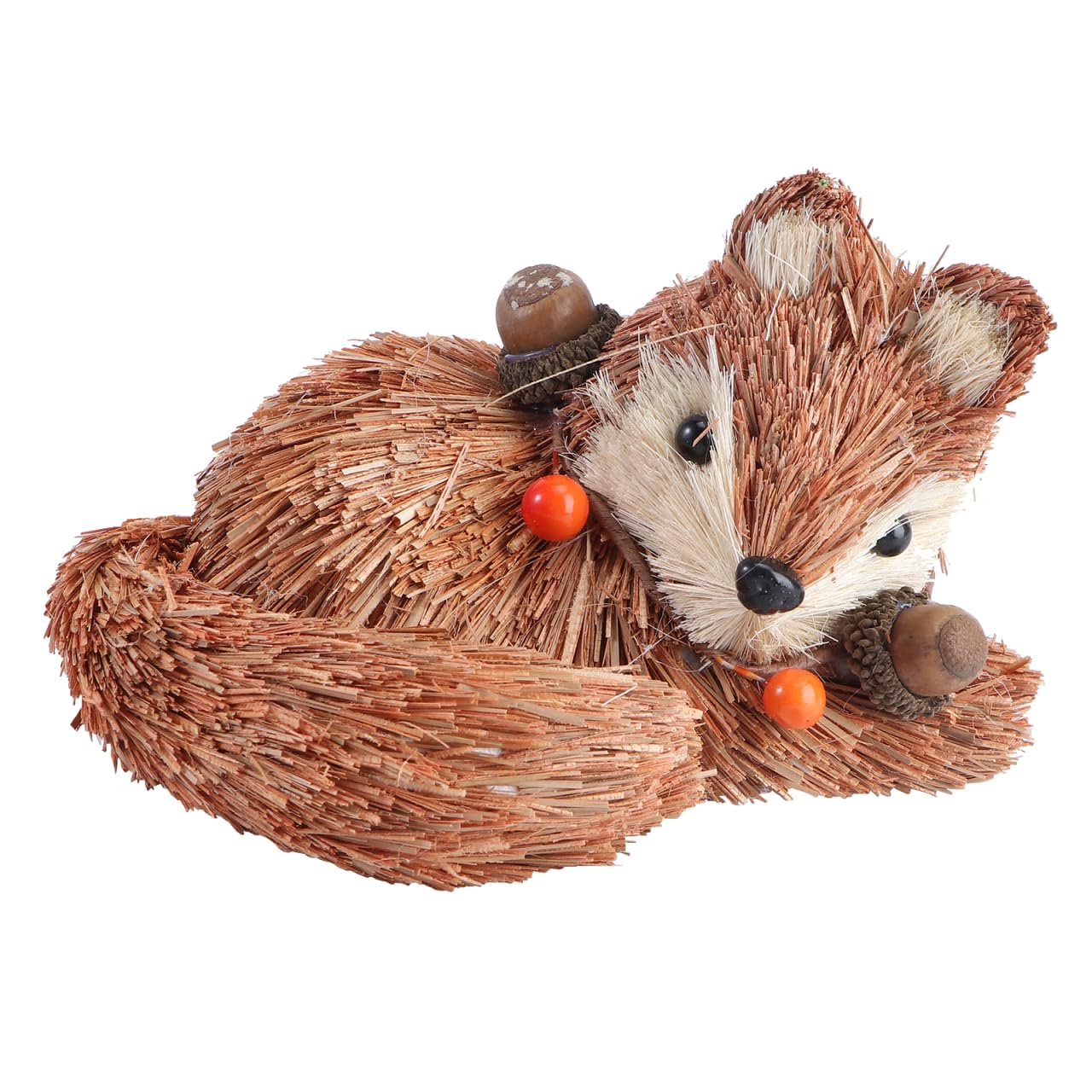 Amazon.com: Garneck 1Pc Hand-Woven Straw Fox Figurine Sitting Fox