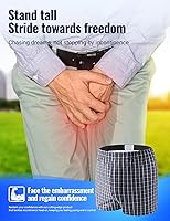 Vista 7 de 2 Packs Mens Incontinence Briefs, Mens Incontinence Underwear Cotton Washable Reusable Incontinence Underwear for Men