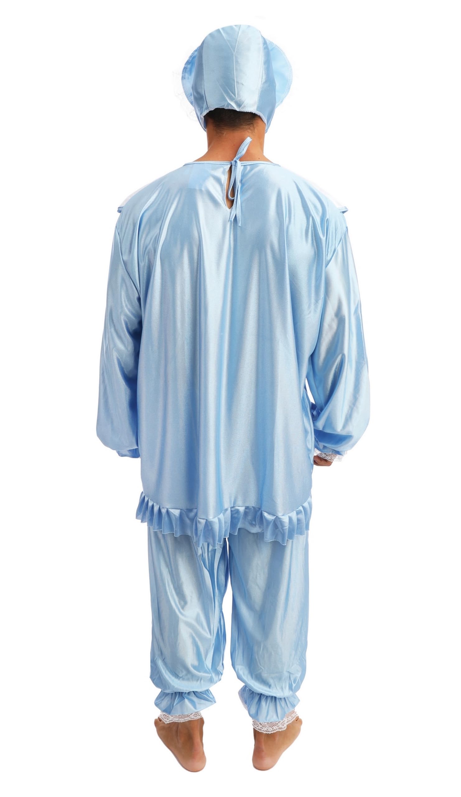 P'tit Clown - Costume Neonato Umoristico Adulto Unisex - Travestimento per Carnevale, Feste in Maschera, Gender Reveal, Addio al Celibato/Nubilato, Feste a Tema, Halloween, Capodanno - Blu