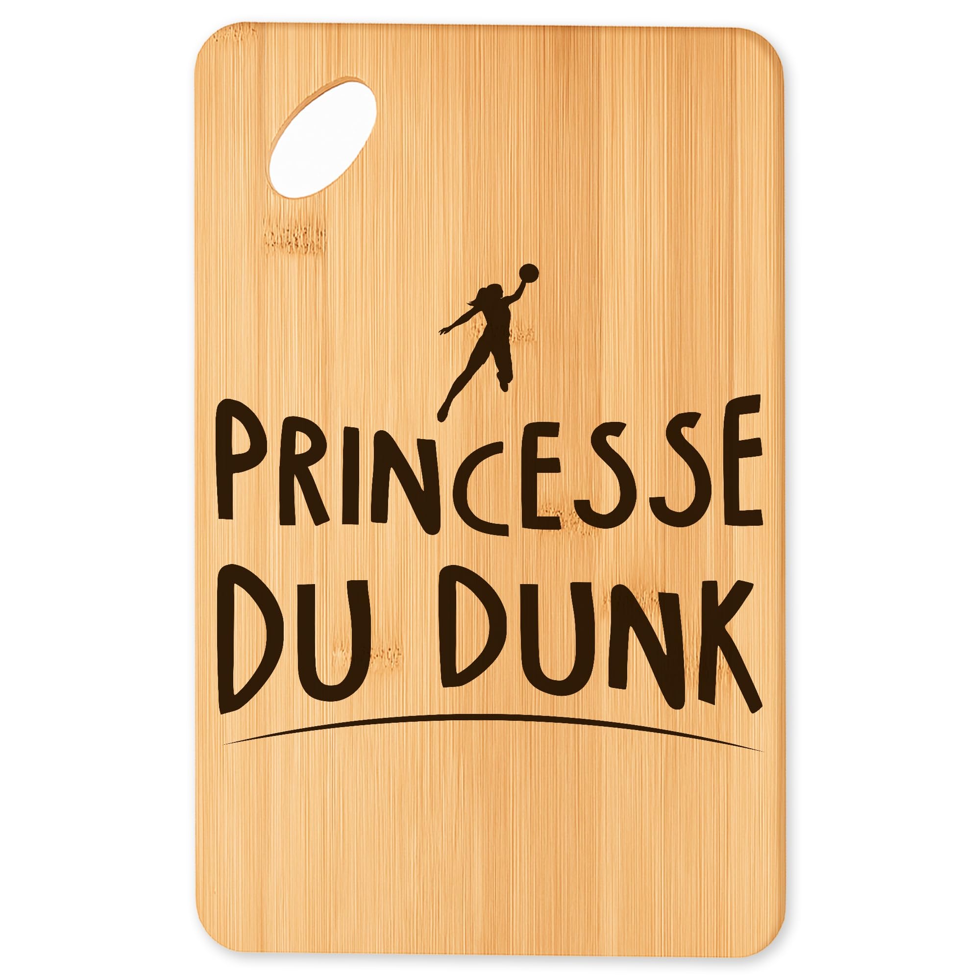Planche à découper basketball 8 plateau apéro en bambou pour barbecue et cuisine