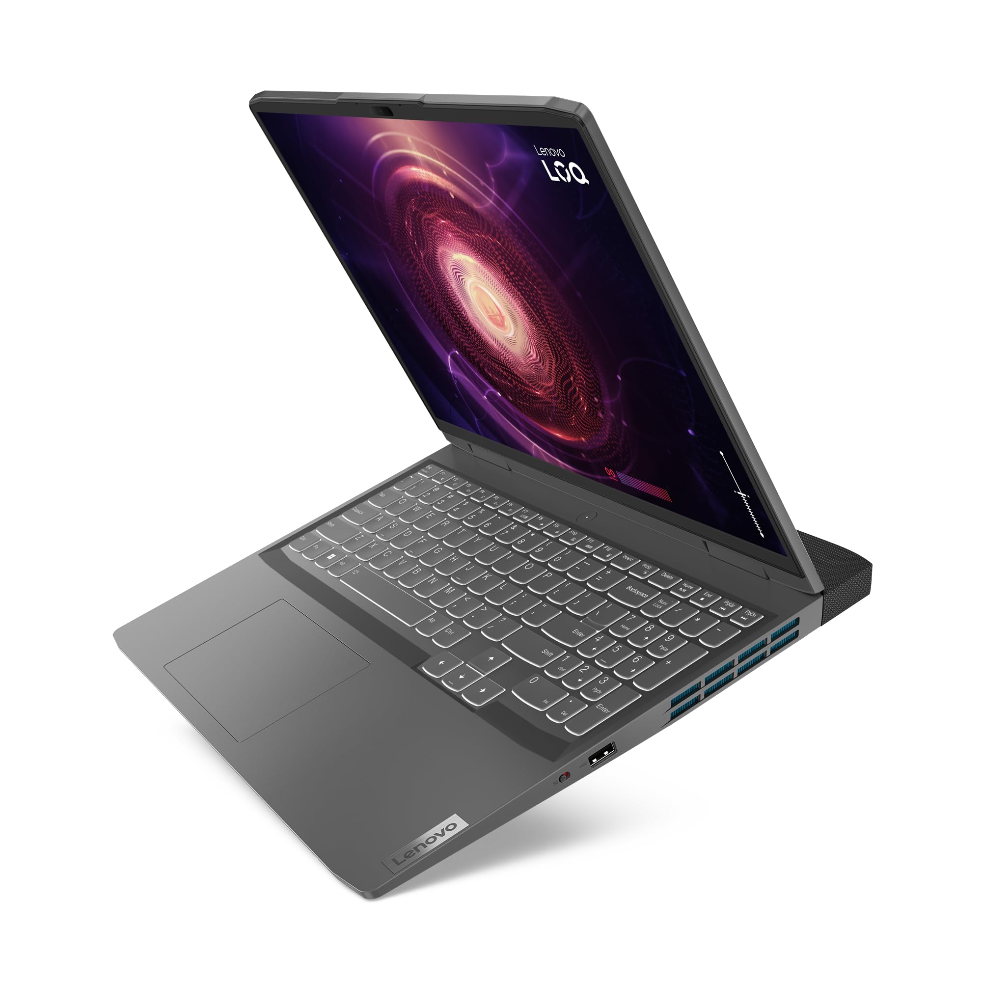 Lenovo LOQ Gaming Laptop | 16" WUXGA Display | 144Hz | AMD Ryzen 5 7640HS | 16GB RAM | 512GB SSD | NVIDIA GeForce RTX4060 TGP 115W | G-Sync | Win11 Home | QWERTZ | grau | 3 Monate Premium Care