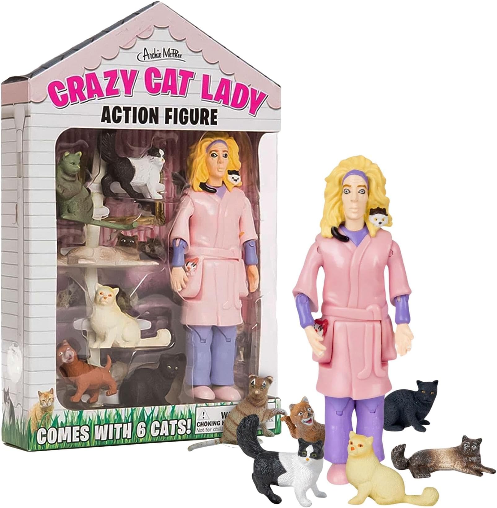 Accoutrements Crazy Cat Lady Action Figure Set