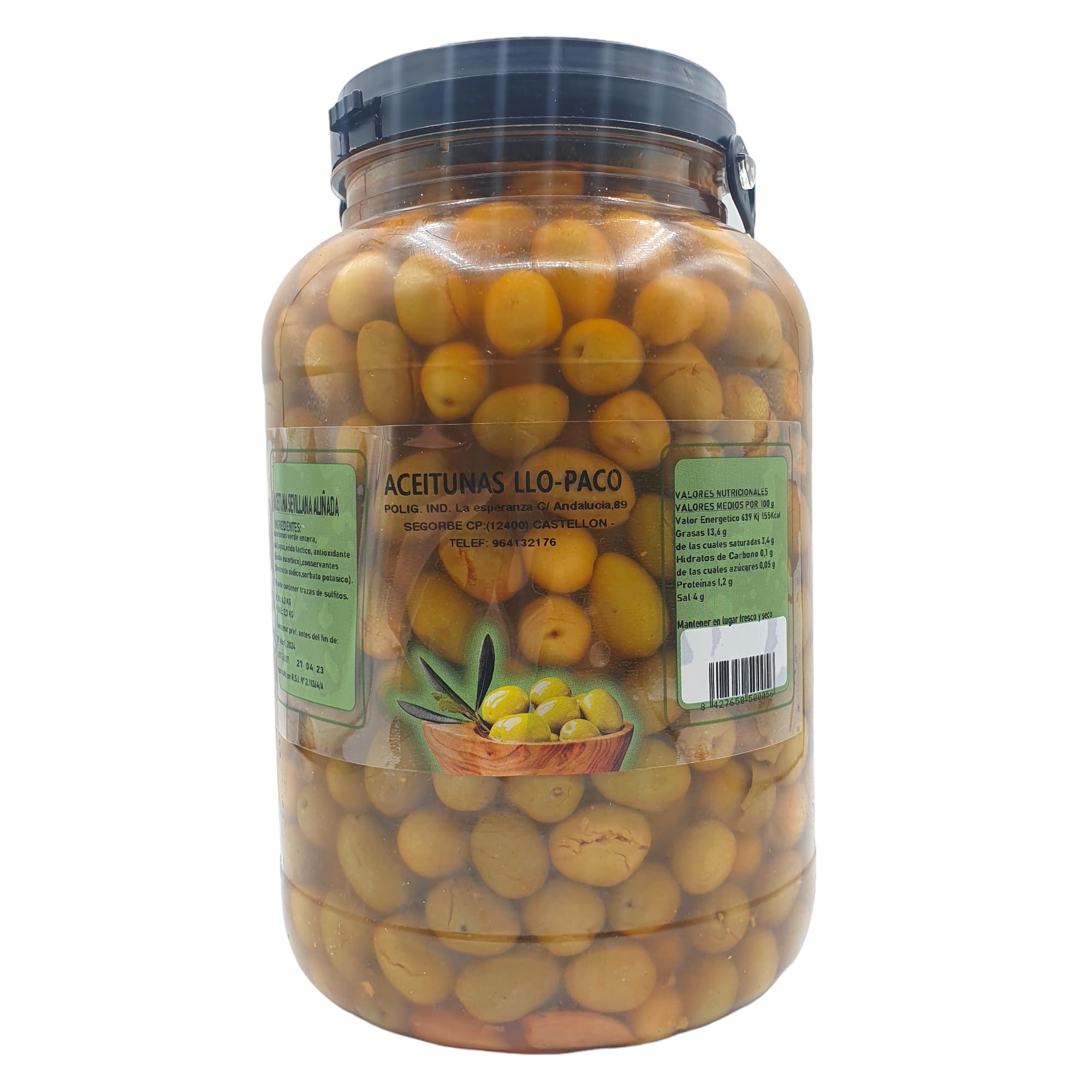 Banderillas Sabor Anchoa - El Cabildo - Pandereta 1,100 gr - Banderillas de Aceituna, Olivas, Cebolla, Pepinillos, Guindilla, Pimiento
